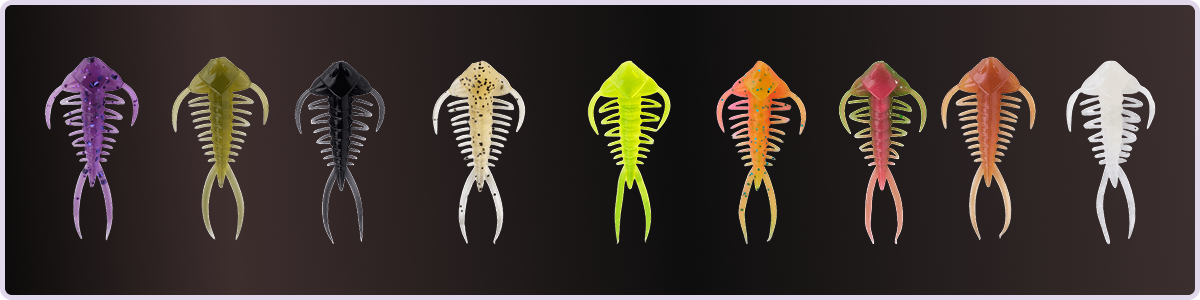 Berkley Trilobite comes in these colors